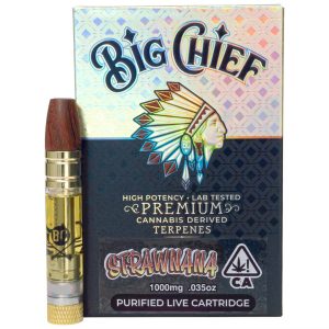 Big Chief Strawnana – Premium Hybrid Vape Cartridge